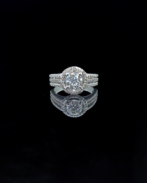 GIA 鑽石戒指 主鑽1克拉-D-VVS1